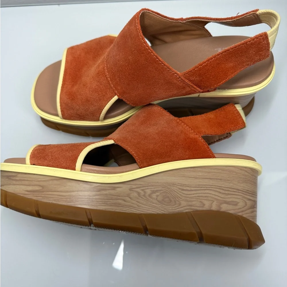 ✨SOREL Joanie Slingback Wedge Sandals Desert Sun- Size 6.5 - ✨ - Picture 2 of 5